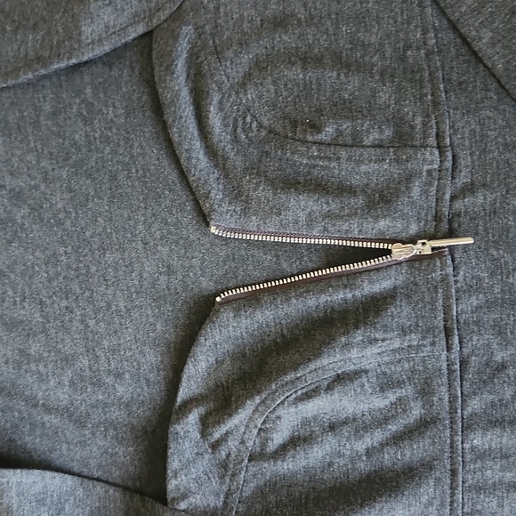 Dark Heather gray classic casual bodycon top xs - Picture 6 of 7